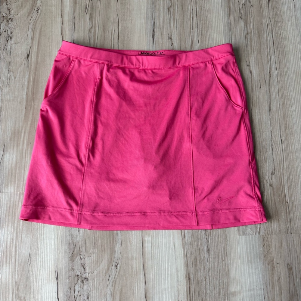 Nike Dri-FIT Pink Golf Skort XL – Built-In Shorts, Pockets, Active Tennis